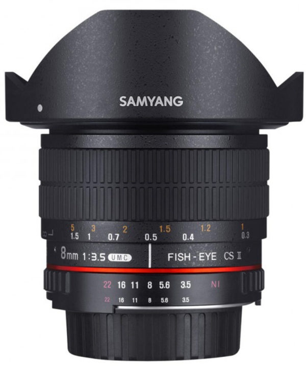 Samyang 8mm f/3.5 Asph IF MC Fisheye CS II DH - Nikon Fit