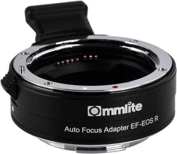 Commlite Electronic Autofocus Lens Mount Adapter for Canon EF or EF-S-Mount Lens to Canon RF-Mount Camera